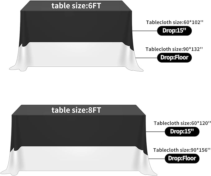 Rectangle Tablecloth 60x120 inch Washable Polyester Fabric Table Cloth for Wedding Party Dining Banquet Decoration（60x120, Navy）