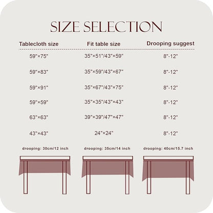 patdrea Vintage Ruffle Tablecloth for Rectangle Tables,Farmhouse Embroidered Cotton White Lace Table Cloth Cover Decor for Dining Room Wedding Banquet Thanksgiving Christmas,67"*106"