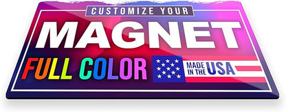 12"x24" Custom Magnet Signs in Full Color for Business and Advertising, 30 mil Customized Vinyl Car Magnets, Personalized Magnetic Sheets for Company Storefront & Vehicles, 1-Pack (Rounded Corners)