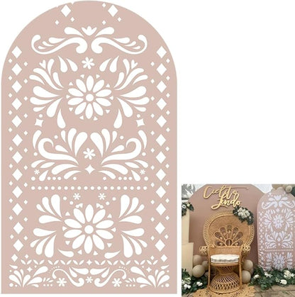 Mexico Theme Arch Stand Covers Fiesta Wedding Party Elastic Fabric Background Birthday Baptismx Baby Shower Decor Props (Customized,G-3738)