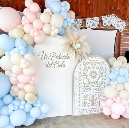 Mexico Theme Arch Stand Covers Fiesta Wedding Party Elastic Fabric Background Birthday Baptismx Baby Shower Decor Props (90x180cm(W35''H72''),G-3742)