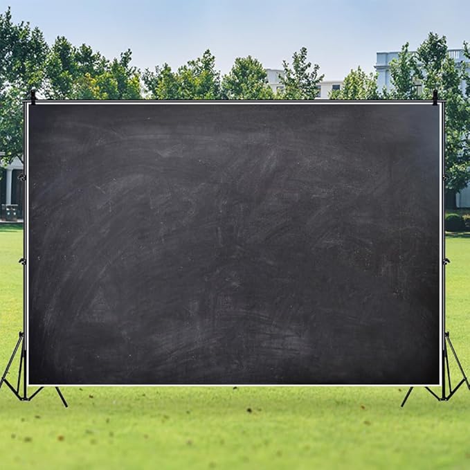 Renaiss 5x3ft Blank Blackboard Backdrop for Photoshoot Man Woman Portrait DIY Chalkboard Photography Background Back to School Banner School Season Photo Booth Props Wedding Teachers` Day Party Decor