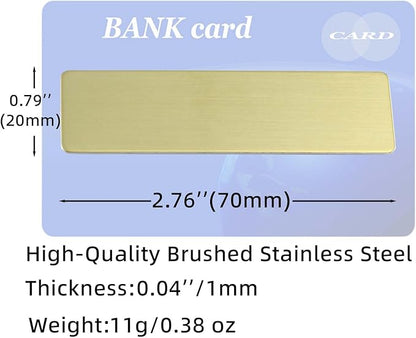 Stainless Steel Durability Gold Custom Name Tag With Pin or Magnet or Adhesive Tape,Metal Easy To Read Name Badge,Personalized Engraved Nametag for Cops, Nurses, Doctors,Employee,Workers (Gold)