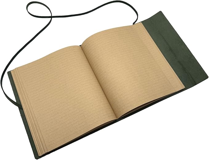 Large Notebook Journal - Genuine Leather Journals for Writing A4 Size Diary 8x10 Inch, Notepad For Women and Man, Gifts,Work,Travel Dark Green