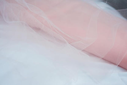 Craft And Party, Blush Fabric Tulle Roll 54 Inch by 40 Yards (120 ft) Fabric Tulle Bolt for DIY Tutu Skirt, Wedding and Decoration (Blush)