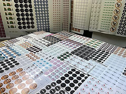 Avgrafx 110 Round or Square Custom Personalized Stickers Labels Vinyl Waterproof Dishwasher Safe, Made USA, Any Text or Image (4x4 Inches)