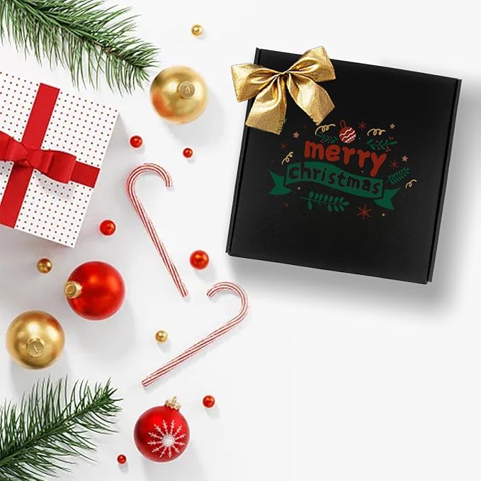 24 Pack 10 x 10x 2 Inches Shipping Boxes，Black 3 Layers Corrugated Cardboard Box, Mailer Boxes for Packaging Small Business Mailing Gifts Digest Giving Products Wrap Boxes (10''x10''x2'')