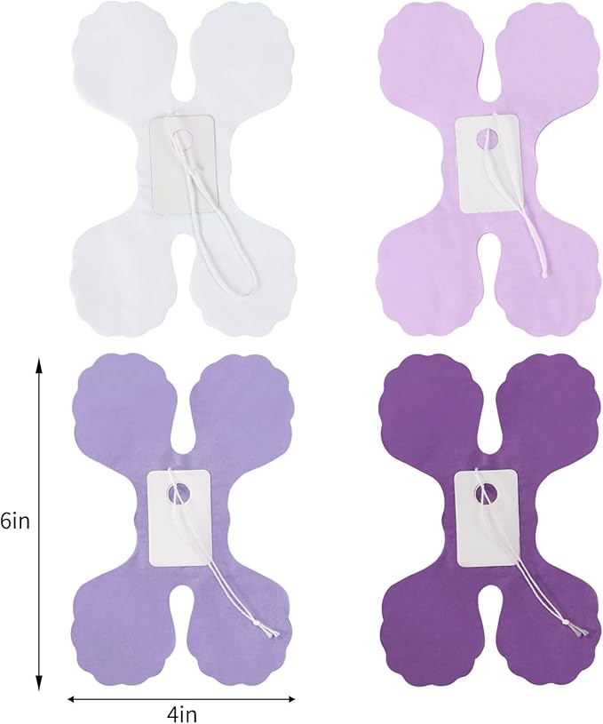 Purple White Lavender Party-Decorations Streamers-Garland - 12pcs Women Girl Birthday Supplies 4-Leaf Clover Paper Banners,Baby Bridal Shower Wedding Engagement Bachelorette Graduation Decor Ouruola
