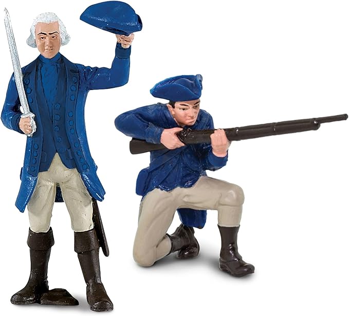 Safari Ltd. Continental Army Designer TOOB - Miniature Revolutionary War Figurines - Educational Toy Set for Boys, Girls, and Kids Ages 3+