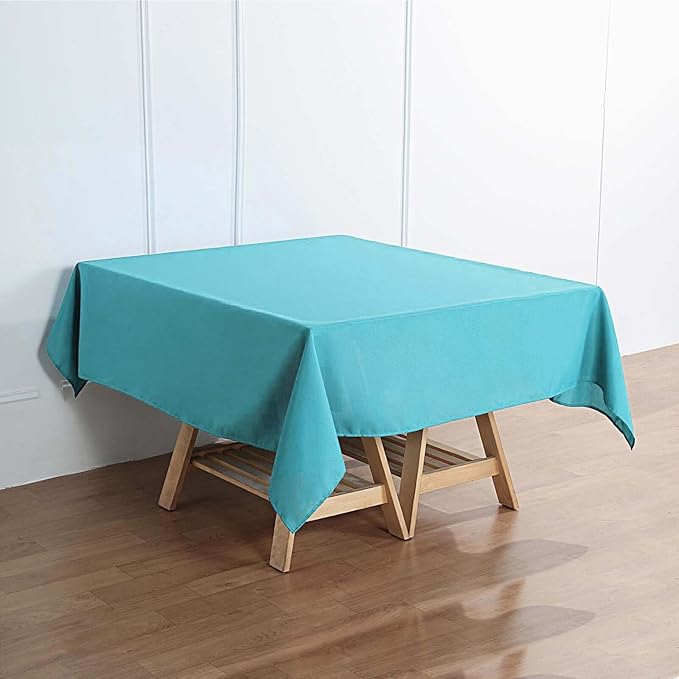 Efavormart 70" Square Linens Turquoise Wholesale Linens Polyester Square Linen Tablecloth for Wedding Banquet Party Restaurant