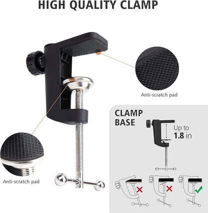 SUNMON HyperX QuadCast Boom Arm - Upgraded Red Boom Arm with Windscreen, Sound Insulation and Noise Reduction, HyperX QuadCast Microphone Arm with 3/8" to 5/8" Adapter