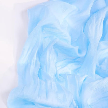 Baby Blue Cheesecloth Table Runner 12 Pack Fall Table Runners Boho Gauze 120 Inches Light Blue Cheese Cloth Fall Table Decorations for Thanksgiving Wedding Bridal Baby Boy Shower Party