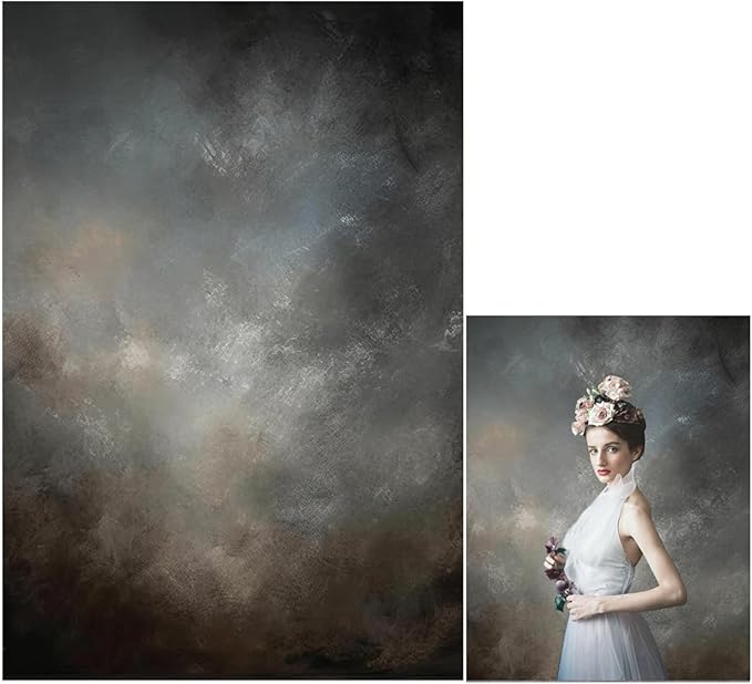8x10ft Fabric Abstract Backdrop for Photography Vintage Portrait Old Master Background for Studio Prop