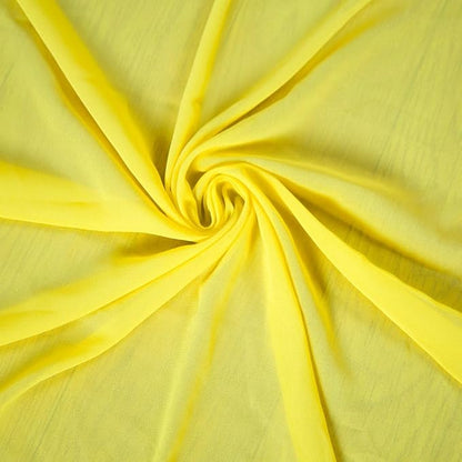 Wedding Arch Draping Fabric 20 Ft Yellow Chiffon Drapes for Wedding Sheer Drapery Chiffon Fabric Drape for Party Ceremony Arch Stage Decorations