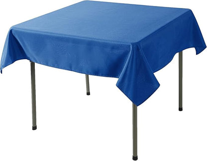 Cupuamon Square Tablecloth 70x70 inch Washable Polyester Fabric Table Cloth for Wedding Party Dining Banquet Decoration（70x70,Mediterranean Blue）