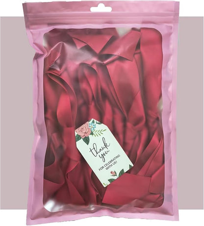 Pre-Assembled Red Bow Garland | Double Side Satin Silk Bow Banner 6FT+ 3ft Extend Ribbon for Coquette Birthday Bridal Shower & Bachelorette Party,Read to Hanging (Red, 6ft)