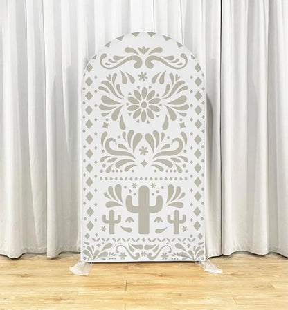 Mexico Theme Arch Stand Covers Fiesta Wedding Party Elastic Fabric Background Birthday Baptismx Baby Shower Decor Props (Customized,G-3742)