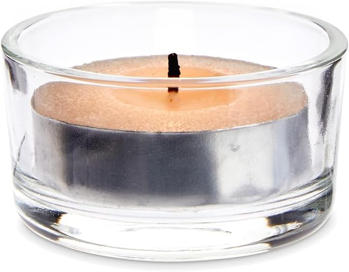 WGV Tea Light Votive Candle Holder 2x1.2 H, Clear Stubby Utility Cylinder Glass, Small Home Accent Decor, 24 Pieces