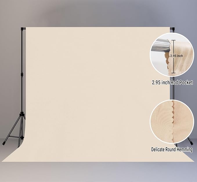Large Screen Backdrop 10x10FT Beige Background Cloth Photo Studio Shooting Props