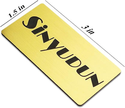 Custom Laser Engraved Name Badges with Pin, Magnetic, Adhesive, or Blank Backing, Durable Personalized Name Tag with 3 Lines of Custom Texts, Clear and Easy to Read, 10 Colors (1.5" x 3")