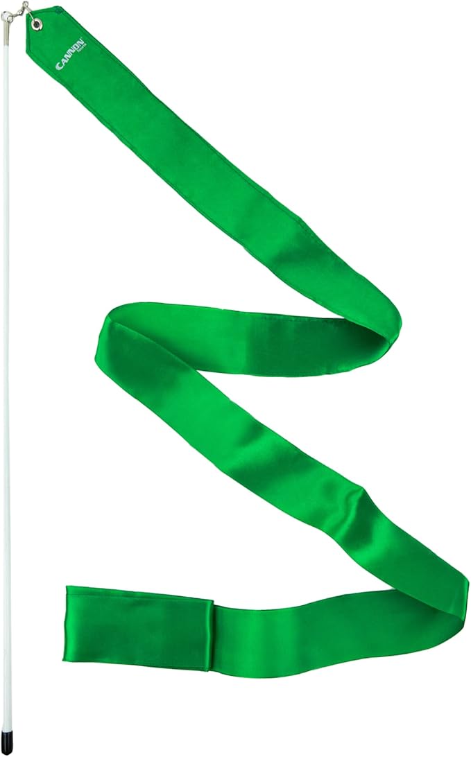 Cannon Sports Gymnastics Wand for Dancing, Cheerleading, Olympic Tournament, & Artistic Competitions (Green)