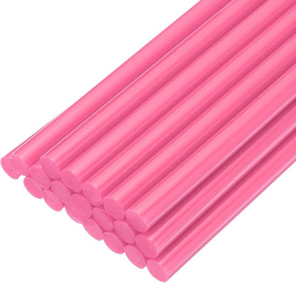uxcell 20pcs Hot Glue Sticks for Glue Gun 11mm/0.43-inch x 8-inch Mini Hot Melt Adhesive Glue Stick Pink