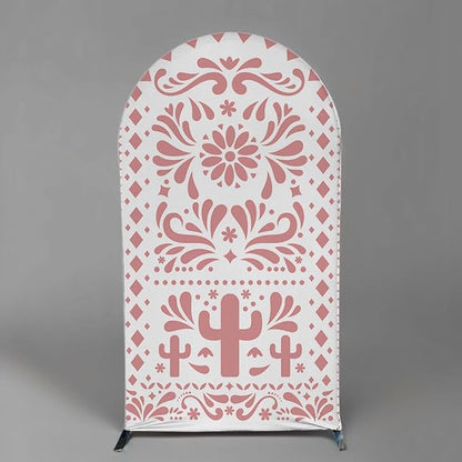 Mexico Theme Arch Stand Covers Fiesta Wedding Party Elastic Fabric Background Birthday Baptismx Baby Shower Decor Props (100x200cm(W40''H78''),G-3740)