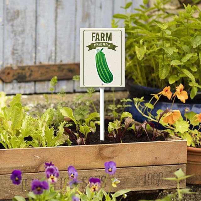 Eveokoki Aluminum Seed & Plant Labels - Plant Markes for Seedlings-Plant Tags for Pots - Garden Signs for Vegetable - Durable Markers for Plants Outdoor Waterproof - Garden Decor for Farmhouse