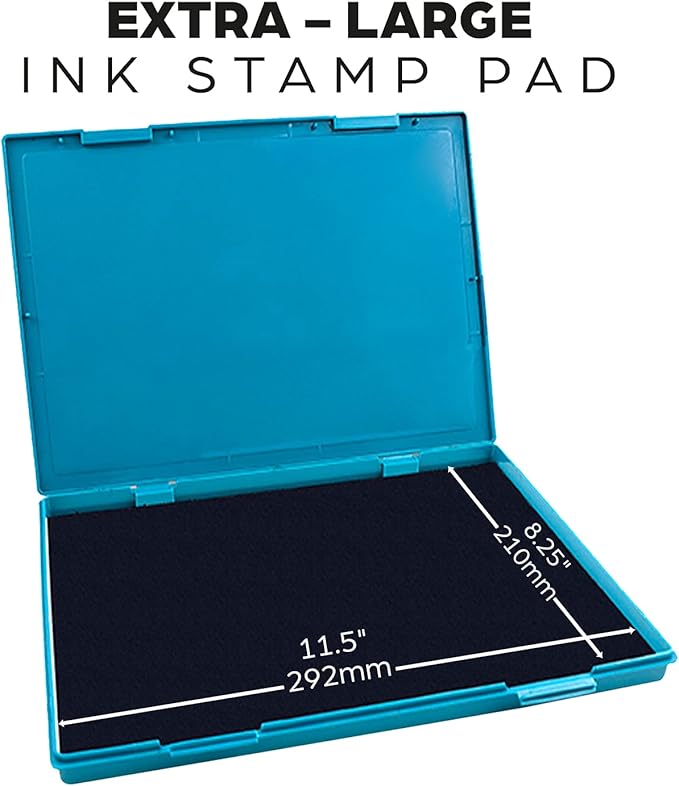 MaxMark Extra Large Dry Stamp Pad - 8.25" x 11.5" - Industrial Felt Pad - Dry Pad