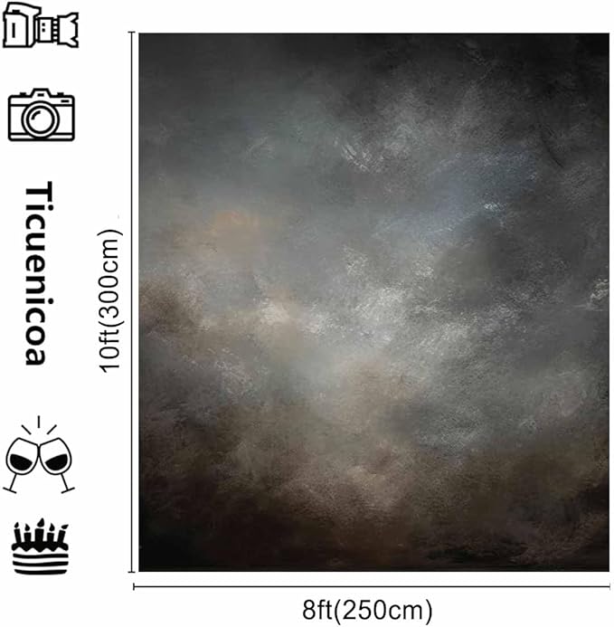 8x10ft Fabric Abstract Backdrop for Photography Vintage Portrait Old Master Background for Studio Prop