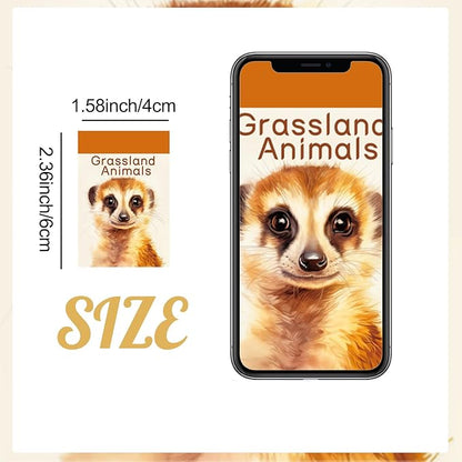 12 Sets 600 Sheets Washi Stickers Book for Journaling, Jungle Animal Sticker, Wild Zoo Sea Animal Aesthetic Scrapbook Dinosaur Sticker Set for Bullet Journal Card Craft Gift Rewards for Kid Notebook