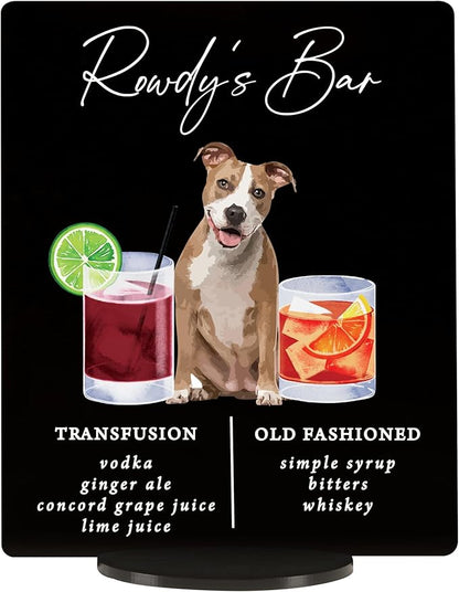 Pet Signature Drink Wedding Signs
