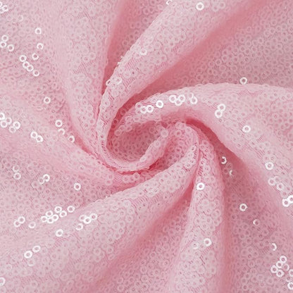 Eternal Beauty Pink Sequin Backdrop, 10x10 Ft Glitter Background Curtains for Shimmer Photography Party Wedding Birthday Back Drop Decor