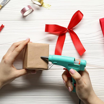 HARFINGTON 10pcs Hot Glue Sticks 0.43" Dia x 7.87" Long EVA Mini Hot Melt Adhesive Glue Stick for Hot Melt Gun Wood Plastic Glass Flowers Fabrics Foam, Clear