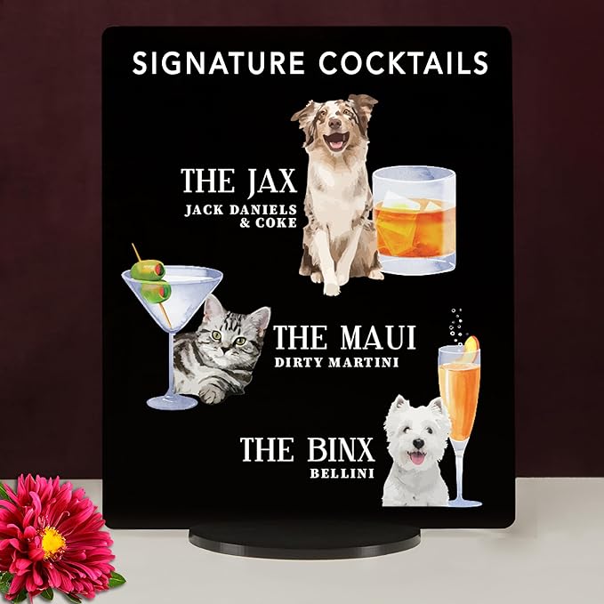 Pet Signature Drink Wedding Signs