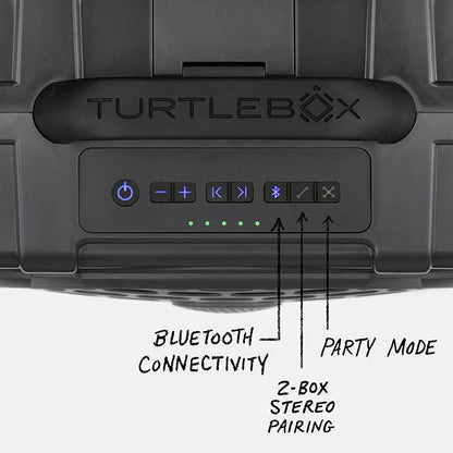 Turtlebox Original Gen 3: Portable Outdoor Bluetooth Speaker – Ultra-Loud (120dB), Waterproof (IP67), Rugged, Impact-Resistant, 3-Day Battery | Party Mode: Unlimited Pairing Stereo, Gray/Seafoam