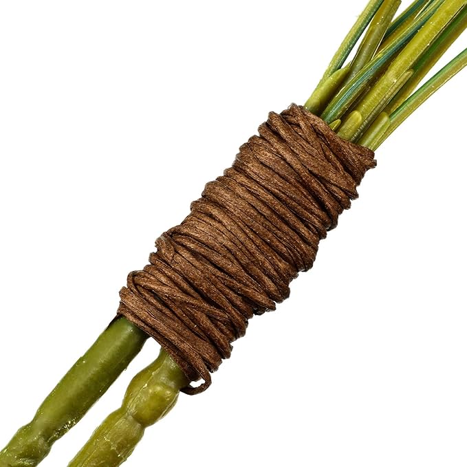 Syhood Floral Vine Bind Wire Rustic Wrapping Wire for Flower Bouquets(Brown)
