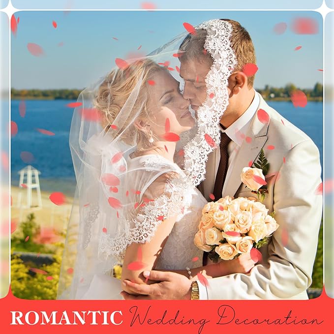2500 PCS Red Hydrangea Petals 100% Natural Real Flower Petals for Wedding Aisle, Flower Girl Scattering Flowers, Will You Marry Me, Valentines, Romantic Night, Proposal, Anniversary, Special Night