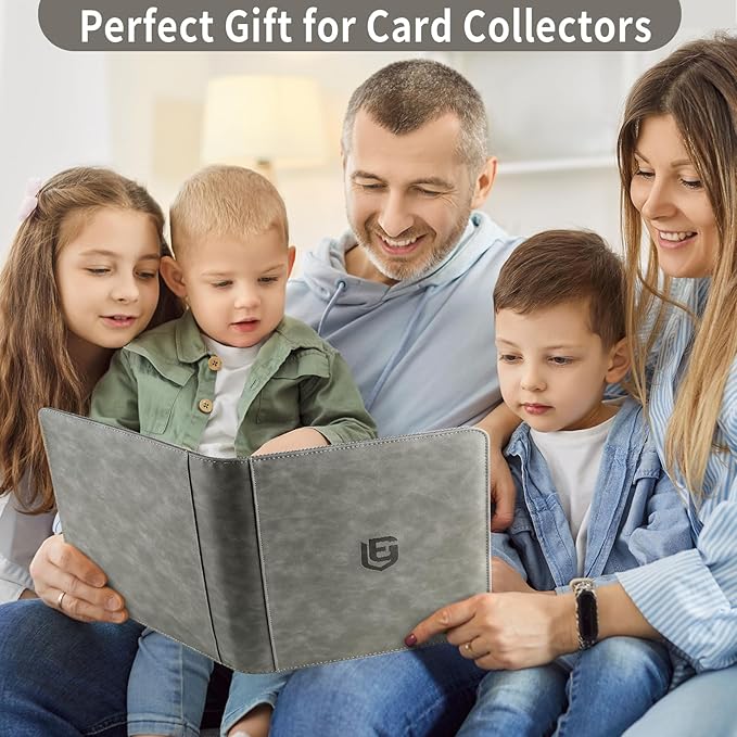 9 Pocket Card Binder,540 Pocket Trading Card Binders,Loading Pocket Collectible Card Album for MTG, TCG, Sport Card, Game Cards Grey