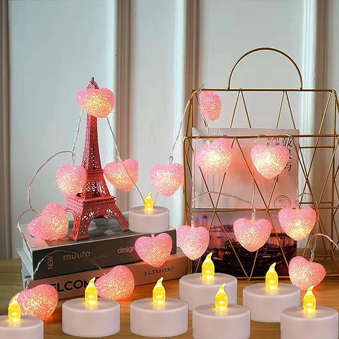Nancia Tea Lights, 50PACK Flameless LED Tea Lights Candles, Flickering Warm Yellow, 200 Hours Battery-Powered Tea Light, Ideal Party, Wedding, Birthday, Gifts Home Decoration