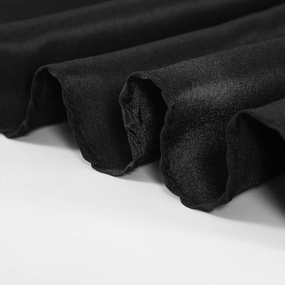 Rectangle Tablecloth 60x120 inch Washable Polyester Fabric Table Cloth for Wedding Party Dining Banquet Decoration（12 Pack 60x120, Black）