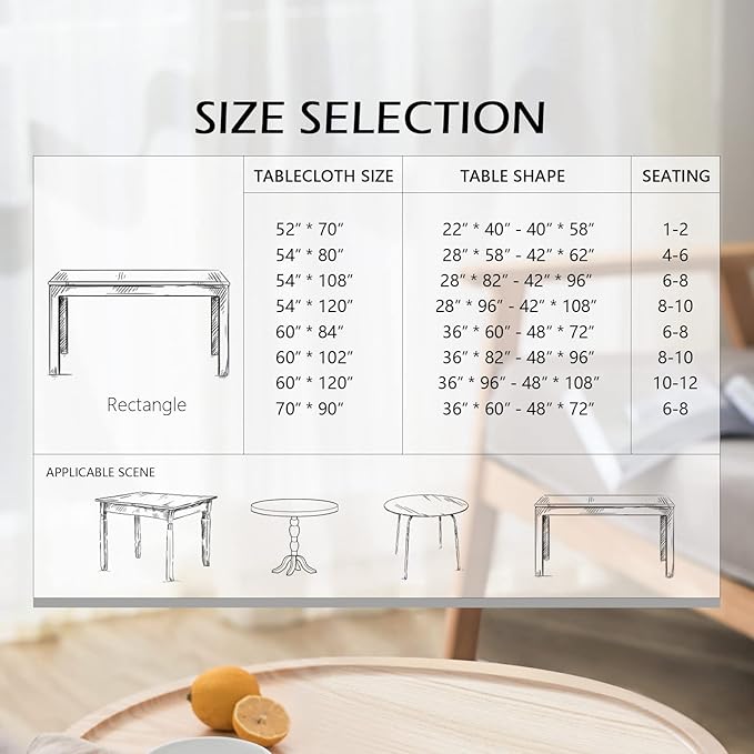 MYSKY HOME Rectangle Table Cloth 60x84 Inch - Spring Summer Floral Tablecloth, Waterproof Linen Fabric Oblong Table Cloth for Kitchen Dining Tablecloth for 4 Feet Table Blue, Small Blue Flower Design