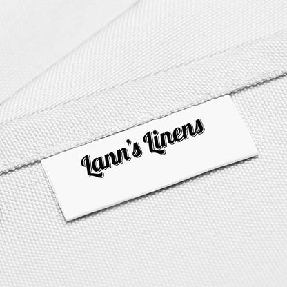 Lann's Linens - 10 Premium 60" x 126" Tablecloths for Wedding/Banquet/Restaurant - Rectangular Polyester Fabric Table Cloths - White