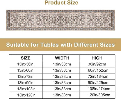 Farmhouse Vintage Flower Table Runner Morris Floral Farmhouse Rustic Coffee Kitchen Home Dining Party Table Decor 13x108in