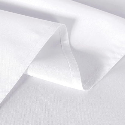 sancua 8 Pack White Tablecloth 60 x 120 Inch, Rectangle Table Cloth for 8 Feet Tables - Stain and Wrinkle Resistant Washable Polyester Table Cover for Dining Tables, Buffet Parties and Camping