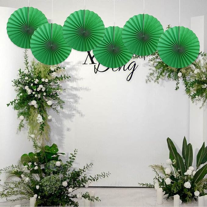 Green Party Decorations,Green Paper Decorations For Party,Tennis Party Decorations Party Paper Fans Bulk 16in,Graduation Decoration Classroom Decor,St Patrick'S Day Decortions 30 Color Diy Set （Green）