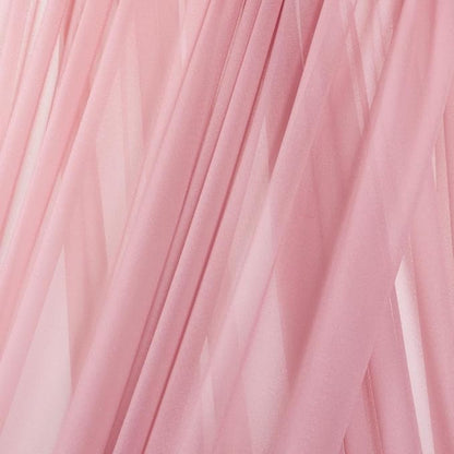 MLMC Dusty Rose Wedding Arch Draping Fabric 1 Panel 29" x 20 FT Extra Long Gauze Drapes Sheer Backdrop Curtains 6.6 Yards Airy Outdoor Drapery Panels for Wedding Bridal Shower Ceiling Decoration