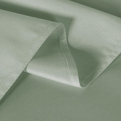 sancua 6 Pack Sage Green Tablecloth 60 x 102 Inch, Rectangle Table Cloth for 6 Feet Tables - Stain and Wrinkle Resistant Washable Polyester Table Cover for Dining Tables, Buffet Parties and Camping