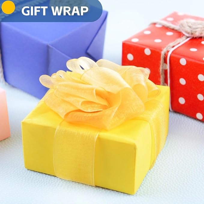 Yellow Wrapping Paper Craft Paper Kraft Paper Roll 15"x450", Bulletin Board Paper, Arts & Crafts, Gift Wrapping Packing Painting Drawing Paint Easel Poster Chart Decorative Paper, Kids Art Supplies
