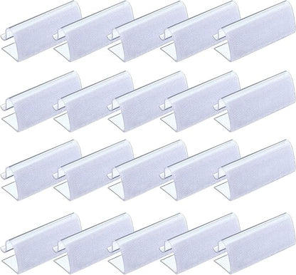 Boao 50 Pieces Table Skirting Clips EC Model Tablecloth Clips for Table 3/4 Inch - 1 Inch with Hook Loop for Indoor Outdoor Events
